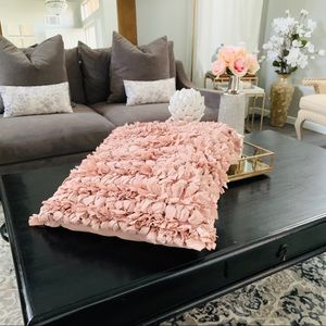 Mina victory pink accent pillow NWT